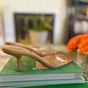 Zara High heeled vinyl mule 7